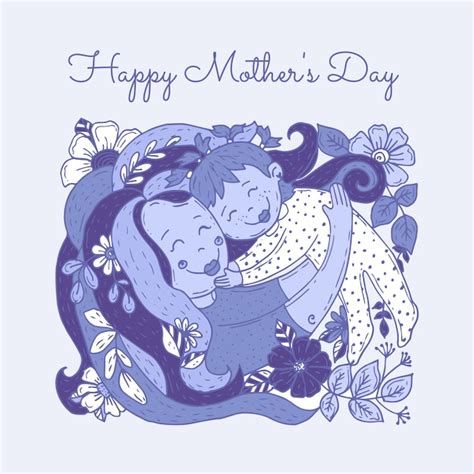Hand drawn mothers day illustration | Free Vector
