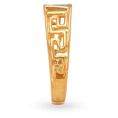 Labyrinthine 18 Karat Yellow Gold And Diamond Finger Ring