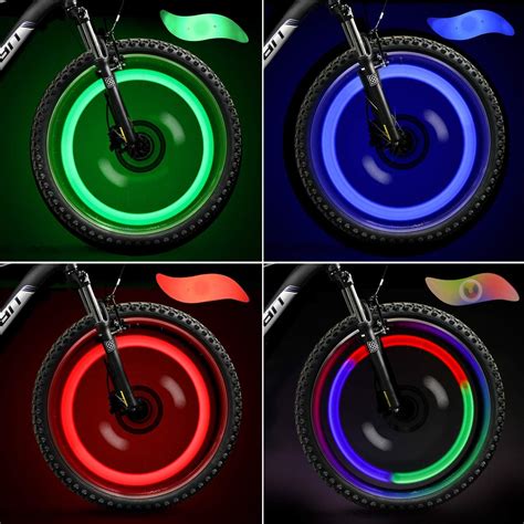 KICKZU Bicycle Hot Wheel Spoke Lights, Light for Cycles, Spoke ...