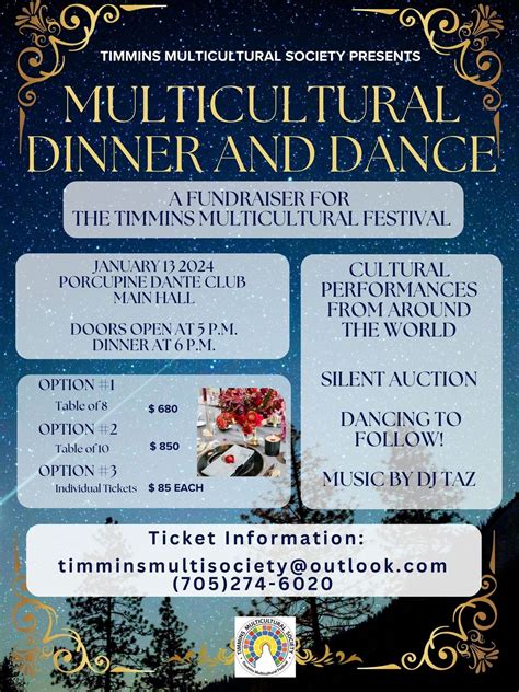 Multicultural Dinner and Dance, Porcupine Dante Club, Timmins, 7 ...