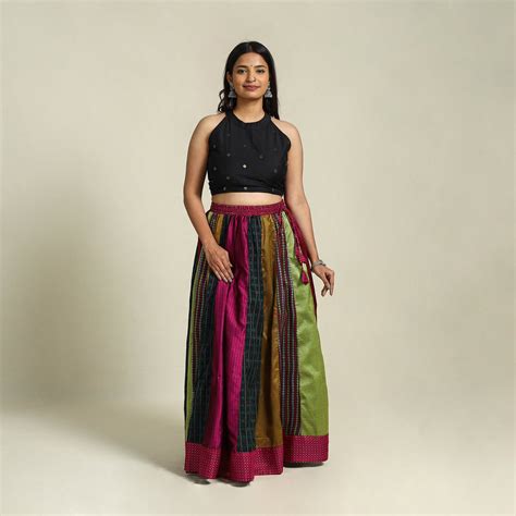 Buy Khun Patchwork 24 Kali Cotton Long Skirt – iTokri आई.टोकरी