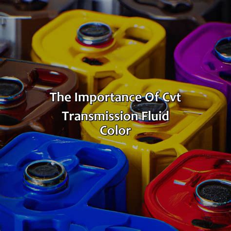 What Color Is Cvt Transmission Fluid - colorscombo.com