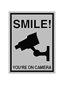 VVWV Smile You Are On Camera Sign Sticker For Hospital Public Clinic ...