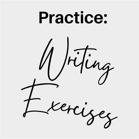 Image result for Writing Exercises