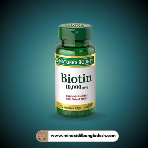 Nature's Bounty Biotin 10,000 Mcg 120 Softgels - minoxidilbangladesh