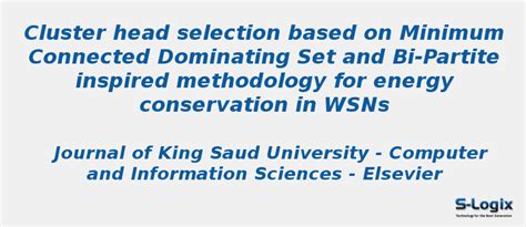 Cluster head selection based on Minimum Connected - NS2 Projects | S-Logix