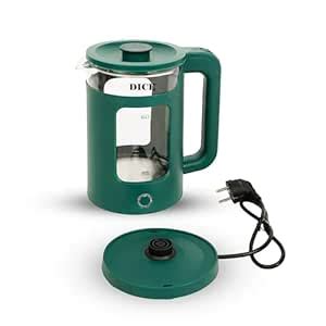 DICE 1.8ltr Glass Electric Kettle 1500 Watt Borosilcate Glass Body ...