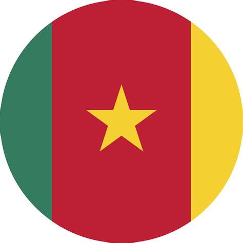 Circle flag of Cameroon. 11571428 PNG