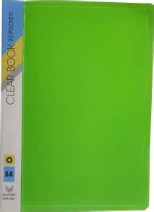 Flipkart.com | kolor nine ®- PVC Plastic 20 Pockets Display Book ...