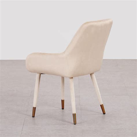 Buy Paris Set of 2 Velvet Dining Chairs - Beige from Home Centre at ...