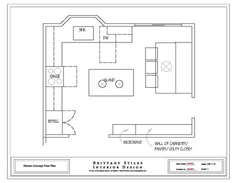 Floor Plan Galley Kitchen Layout