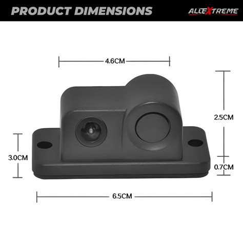 AllExtreme CW-08 170?Wide Angle Rear View Parking Sensor Kit 0.3m-2m ...