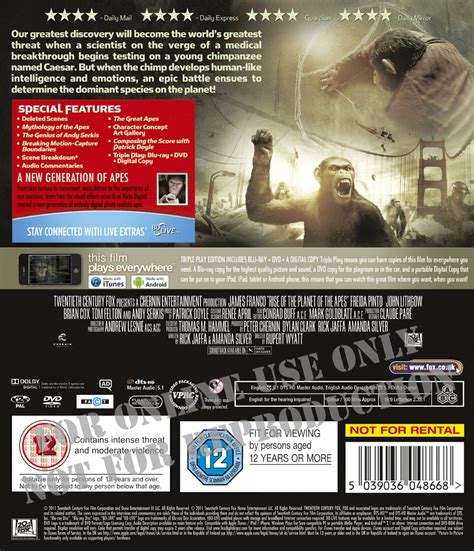 Buy Rise of the Planet of the Apes - Triple Play (Blu-ray + DVD ...
