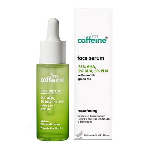 mcaffeine Exfoliating Peel Serum With 25% Aha, 2% Bha, 5% Pha For Both ...