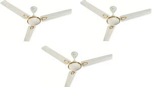BAJAJ EDGE HS DECO 1200 mm Opal White CF 1200 mm 3 Blade Ceiling Fan ...