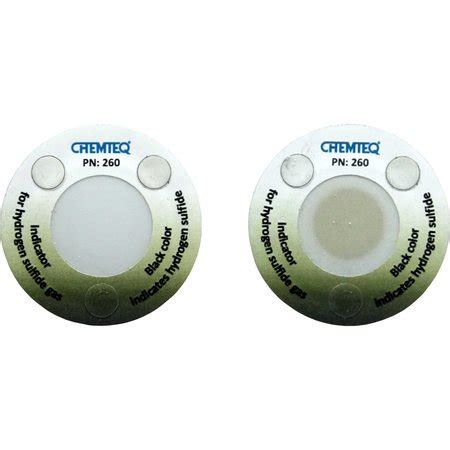 Chemteq Filter Change Indicator Sticker B for Hydrogen Sulfide Gas 260 ...