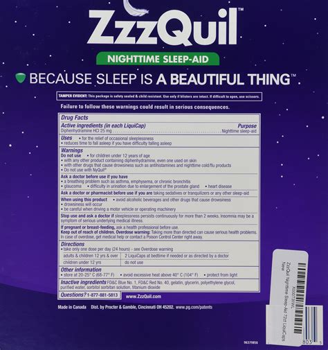 Zzzquil Ingredients