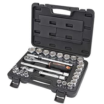 Groz 42 pc 1/4 inch Socket Tool Kit for Mechanics, Professionals, DIY ...