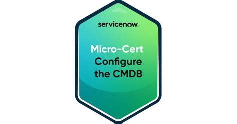 Image result for ServiceNow Micro Certification CMDB Logo