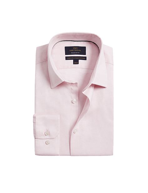 Buy Regular Fit Luxury Pure Cotton Textured Shirt at Marks & Spencer