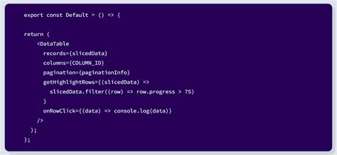 DataTable Code Example 的图像结果