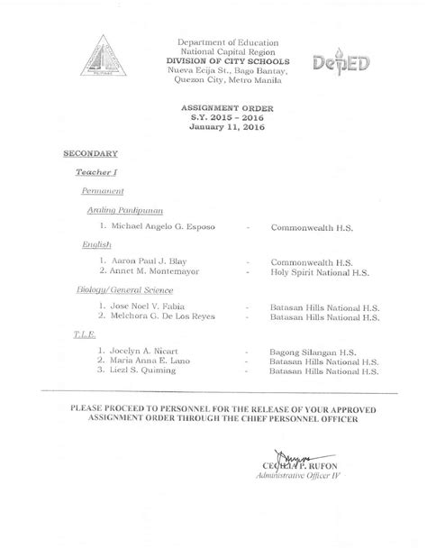 Image result for Assignment Order