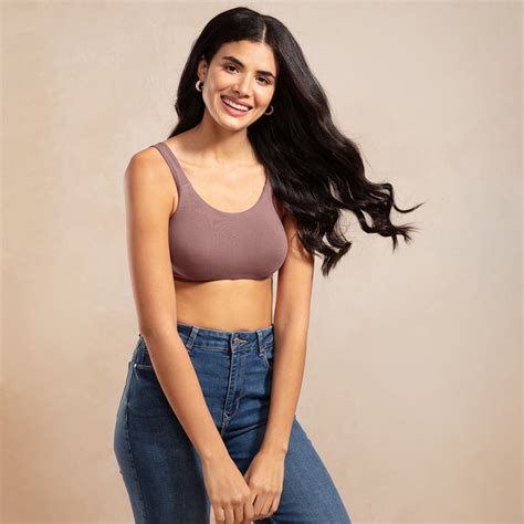 Soft Cup Easy-Peasy Slip-on Bra with Full Coverage-NYB113-Dark skin ...