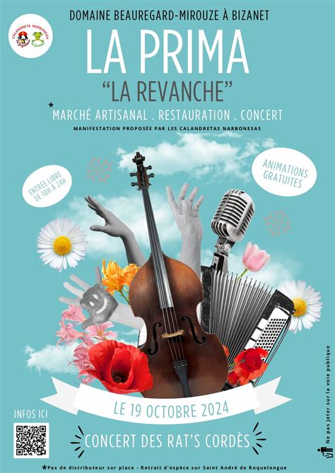 LA PRIMA "La revanche", Château Beauregard Mirouze, Narbonne, 19 ...