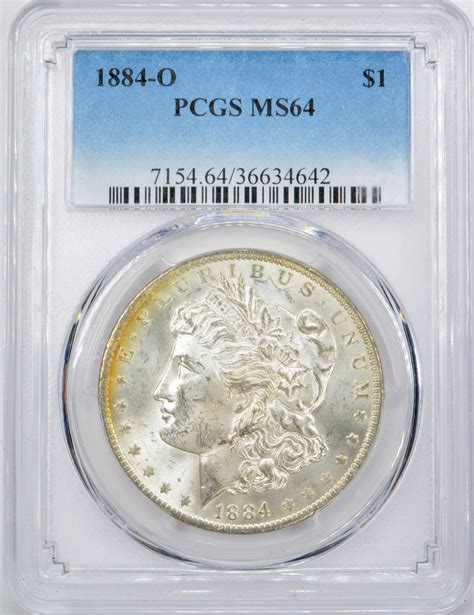 1884-O Morgan Silver Dollar $1 - PCGS MS64 - PCGS Price Guide $155.00 ...