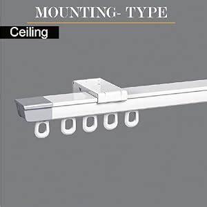 KOYET Aluminium Ceiling Curtain Track (32.8In-60In) Measurement-Free ...