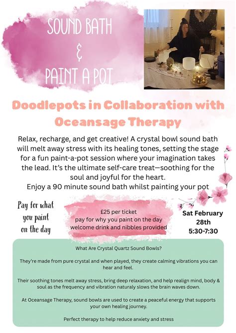 Crystal Bowl Sound Bath & Paint a Pot , Doodle Pots - Mossley, Ashton ...