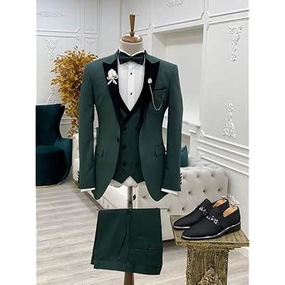 Wangyue Men's 3 Piece Tuxedo Suit Slim Fit Double India | Ubuy