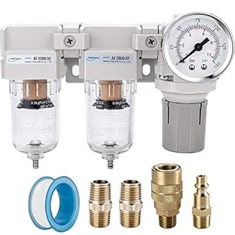 NANPU 1/4" NPT Air Drying System - Double Air Filters, Air Pressure ...