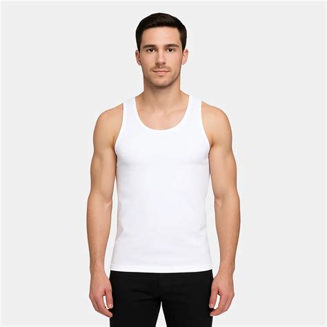Men's Cotton White Ultra Soft Undershirt Vest- Pack Of 2 – BONJOUR