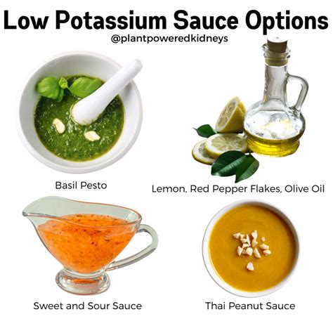 Sauces Low In Potassium at Mark Fletcher blog