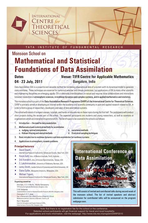 Data Assimilation Research Program | ICTS
