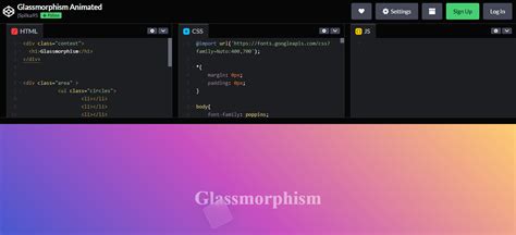 Image result for Glassmorphism CSS Calculator