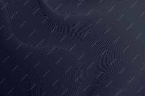 Gradient black background with wavy lines | Free Vector