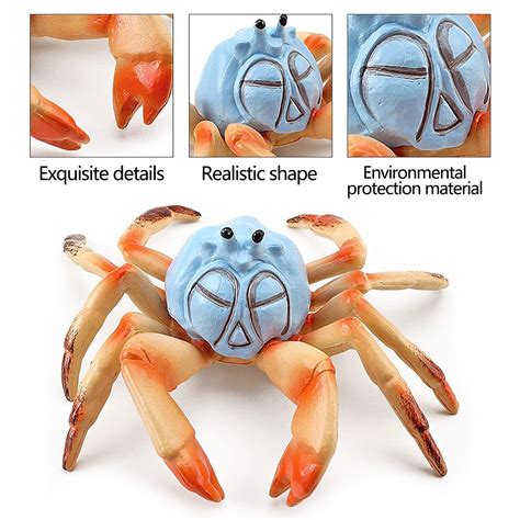 Buy Toys for boys Colorful Simulation Crab Mini Sea Animals And Small ...