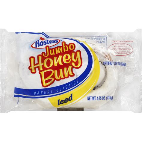 Hostess Honey Bun, Iced, Jumbo (4.75 oz) Delivery or Pickup Near Me ...