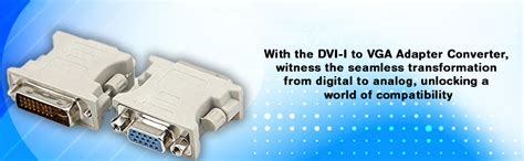 CABLESETC DVI-I 24+5pin Male to VGA Female Adapter Converter for VGA ...