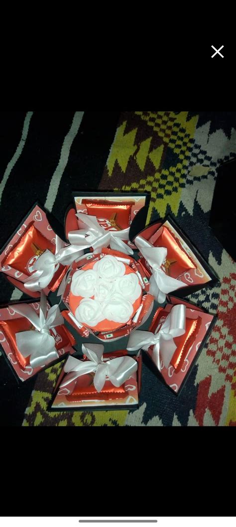 Chandrans Creation Birthday Chocolate Explosive Box Six Hand Black ...