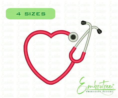 Buy Medical Embroidery Designs, Nurse Embroidery, Nurse Stethoscope ...