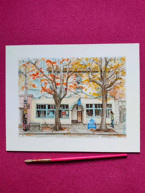 Kangaroo and Kiwi Pub/ Carnegie Library/ Giclee reproduction — Ameen ...