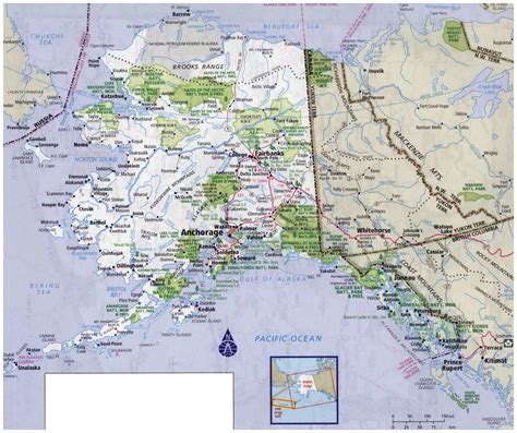 Printable Detailed Map Of Alaska | Adams Printable Map