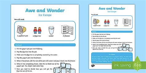 KS1 Ice Escape Investigation Activity (teacher made)
