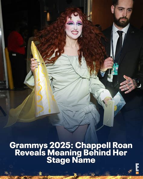 E! News | Chappell Roan's stage name has always been hot to go! She ...