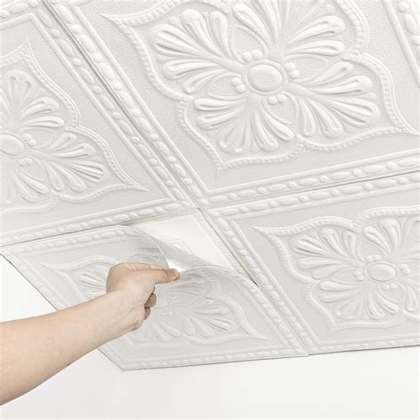 Peel And Stick Tile Bathroom Ceiling