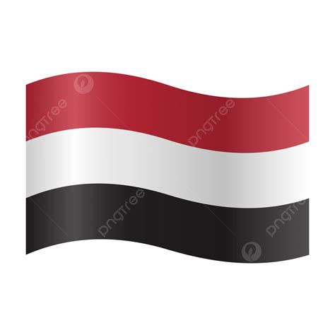 Vector Realistic Illustration Of Yemen Flag, Yemen, Flag, Yemen Day PNG and Vector with ...