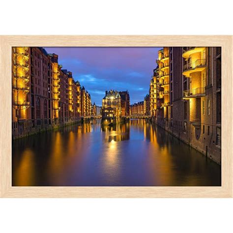 ArtzFolio Historic Speicherstadt In Hamburg | Premium Canvas Painting ...